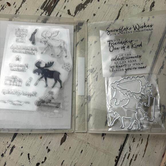Wooden Rubber Stamp Lot Variety Bundle Scrapbooking Card Making Lot of 15 + - Picture 2 of 10